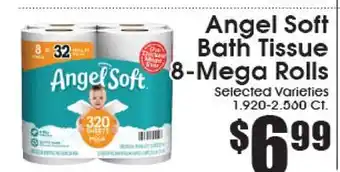 Supremo Foods Inc Angel Soft Bath Tissue 8-Mega Rolls offer