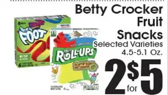 Supremo Foods Inc Betty Crocker Fruit Snacks offer