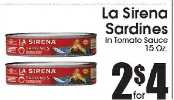 Supremo Foods Inc La Sirena Sardines offer