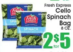 Supremo Foods Inc Fresh Express Cello Spinach Bag offer