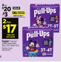Dollar General Huggies Pull-Ups Jumbo Training Pants offer