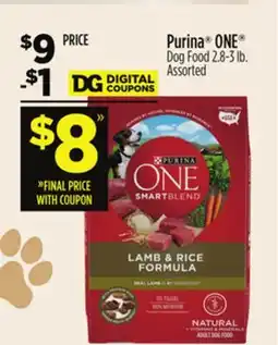 Dollar General Purina ONE Dog Food offer