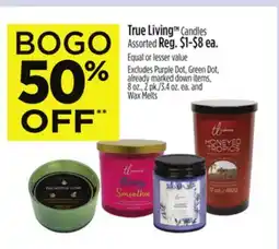 Dollar General True Living Candles offer