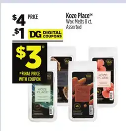 Dollar General Koze Place Wax Melts offer