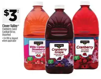 Dollar General Clover Valley Cranberry Juice Cocktail offer