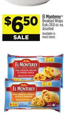 Dollar General El Monterey Breakfast Wraps offer