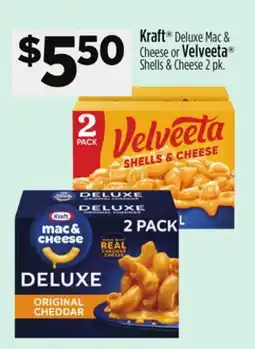 Dollar General Kraft Deluxe Mac & Cheese or Velveeta Shells & Cheese offer