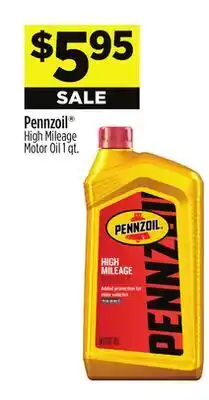 Dollar General Pennzoil High Mileage Motor Oil offer