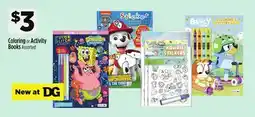 Dollar General Coloring or Activity Books offer