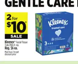 Dollar General Kleenex Facial Tissue offer