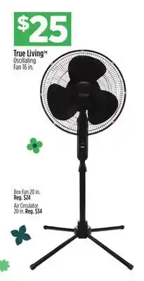 Dollar General True Living Oscillating Fan offer