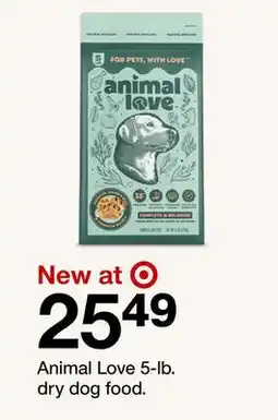 Target Animal Love 5-lb. dry dog food offer