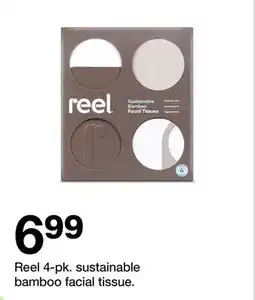 Target Reel 4-pk. sustainable bamboo facial tissue offer