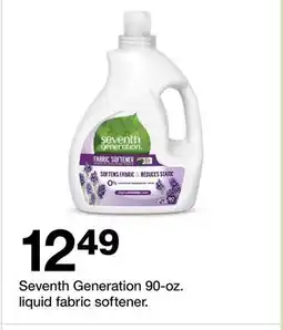 Target Seventh Generation 90-oz. liquid fabric softener offer