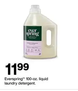 Target Everspring 100-oz. liquid laundry detergent offer