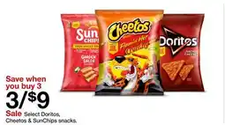 Target Select Doritos, Cheetos & SunChips snacks offer
