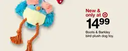 Target Boots & Barkley bird plush dog toy offer