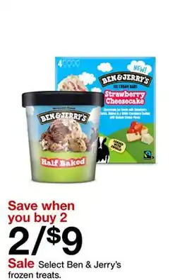 Target Select Ben & Jerry's frozen treats offer