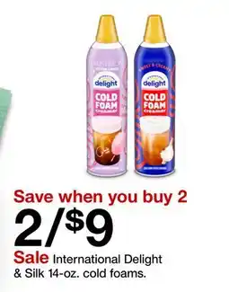 Target International Delight & Silk offer