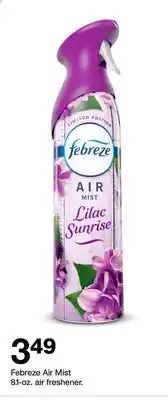 Target Febreze Air Mist 8.1-oz. air freshener offer