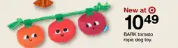 Target BARK tomato rope dog toy offer
