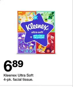 Target Kleenex Ultra Soft 4-pk. facial tissue offer