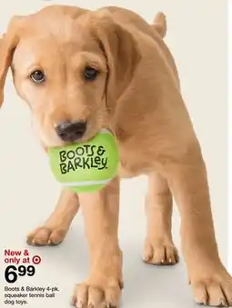 Target Boots & Barkley 4-pk. squeaker tennis ball dog toys offer
