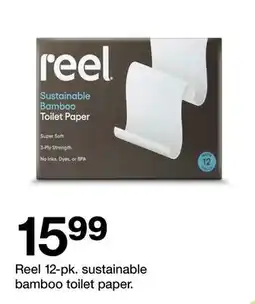Target Reel 12-pk. sustainable bamboo toilet paper offer