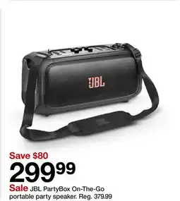 Target JBL PartyBox On-The-Go portable party speaker offer