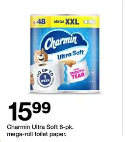 Target Charmin Ultra Soft 6-pk. mega-roll toilet paper offer