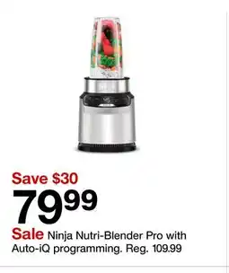 Target Ninja Nutri-Blender Pro with Auto-iQ programming offer