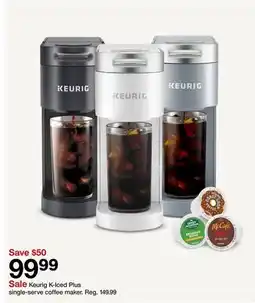 Target Keurig K-Iced Plus single-serve coffee maker offer