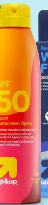 Target up & up 2-ct. 5.5-oz. SPF 50 sport sunscreen sprays offer