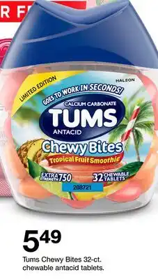 Target Tums Chewy Bites 32-ct. chewable antacid tablets offer