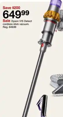 Target Dyson V15 Detect cordless stick vacuum offer