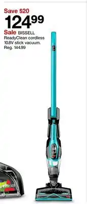 Target BISSELL ReadyClean cordless 10.8V stick vacuum offer