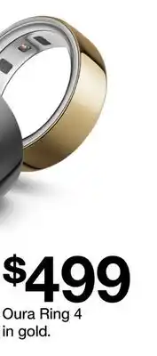 Target Oura Ring 4 in gold offer