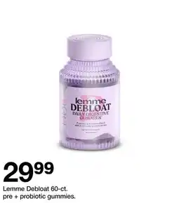 Target Lemme Debloat 60-ct. pre + probiotic gummies offer
