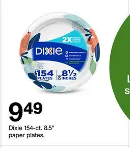 Target Dixie 154-ct. 8.5 paper plates offer