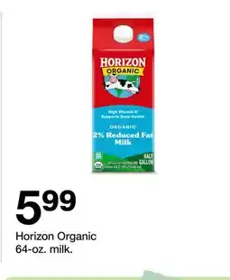 Target Horizon Organic 64-oz. milk offer