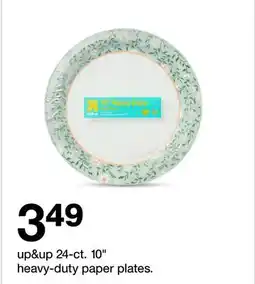 Target up&up 24-ct. 10 heavy-duty paper plates offer