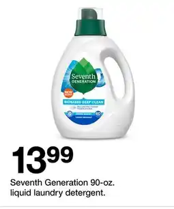 Target Seventh Generation 90-oz. liquid laundry detergent offer