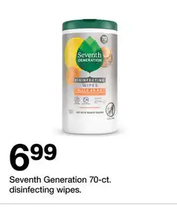 Target Seventh Generation 70-ct. disinfecting wipes offer