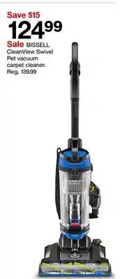 Target BISSELL CleanView Swivel Pet vacuum carpet cleaner offer