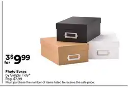 Michaels photo Boxes by Simply Tidy offer