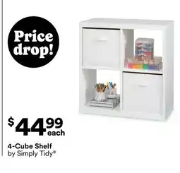 Michaels 4-Cube Shelf by Simply Tidy offer