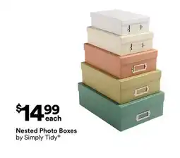 Michaels Nested photo Boxes by Simply Tidy offer
