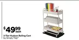 Michaels 3-Tier Hudson rolling Cart by Simply Tidy offer