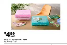 Michaels 12 x 12 Scrapbook Cases by Simply Tidy offer