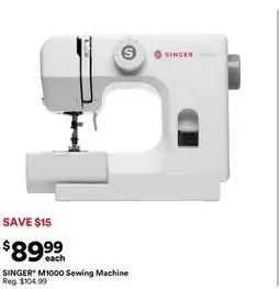 Michaels SINGER M1000 Sewing Machine offer